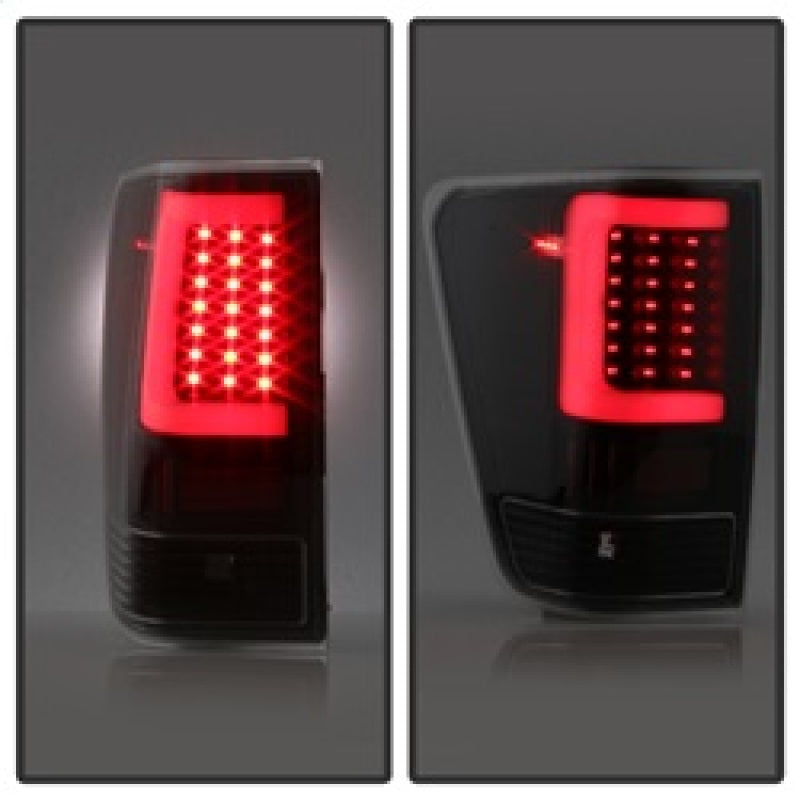 SPYDER 9038532 xTune 04-15 Nissan Titan Light Bar LED Tail Lights - Black (ALT-ON-NTI04-LBLED-BK)
