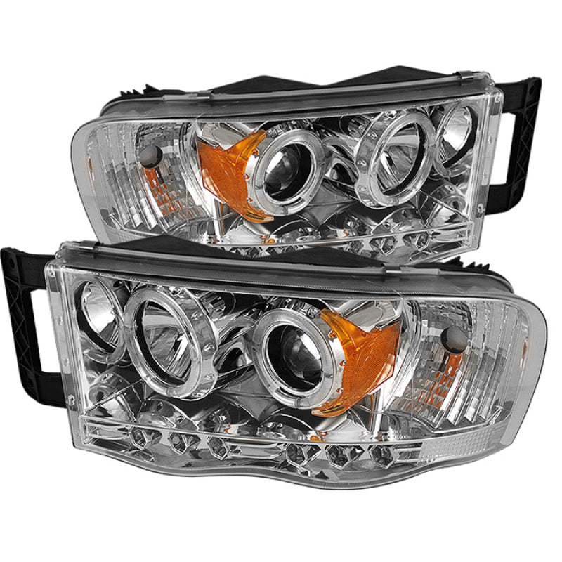 SPYDER 5009982 Spyder Dodge RAM 1500 02-05/RAM 2500 03-05 Projector Headlights LED Halo LED Chrm PRO-YD-DR02-HL-C