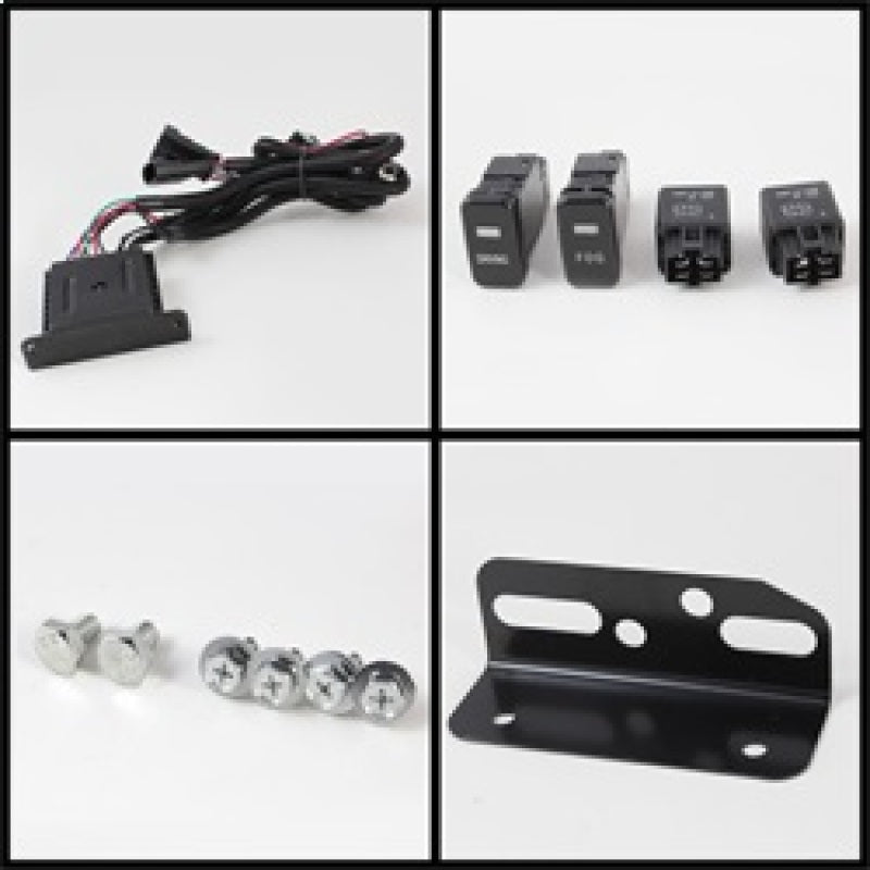 SPYDER 5075161 Spyder Toyota FJ Cruiser 07-14 Fog Lights With LED Daytime Running Lights w/swch Blk FL-DRL-TFJ07-BK