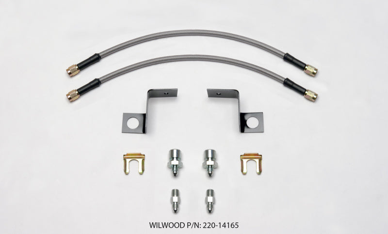 Wilwood 220-14165 Flexline Kit 14 inch -3 3/8-24 IF 1/8 NPT Straight