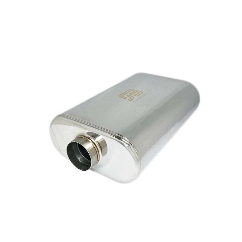 Stainless Bros 616-07623-0200 3in x 17.0in OAL Lightweight Muffler - Matte Finish
