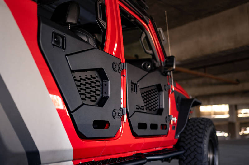 DV8 Offroad 18-22 Jeep Wrangler JL/JT Spec Series Half Doors - Rear Set