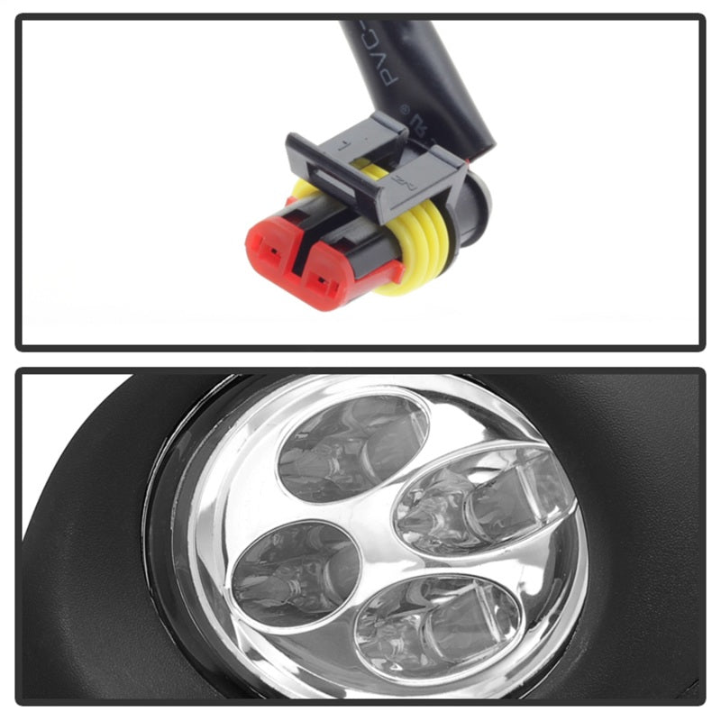 SPYDER 9031649 Spyder Nissan Altima 2013-2015 Sedan Daytime DRL LED Running Fog Lights w/Switch Clear FL-DRL-NA13-C