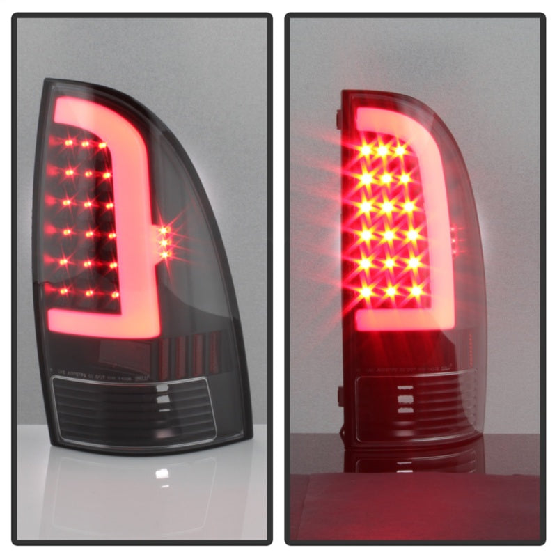 SPYDER 5082121 xTune Toyota Tacoma 05-15 Tail Lights - Light Bar LED - Black ALT-ON-TT05-LBLED-BK