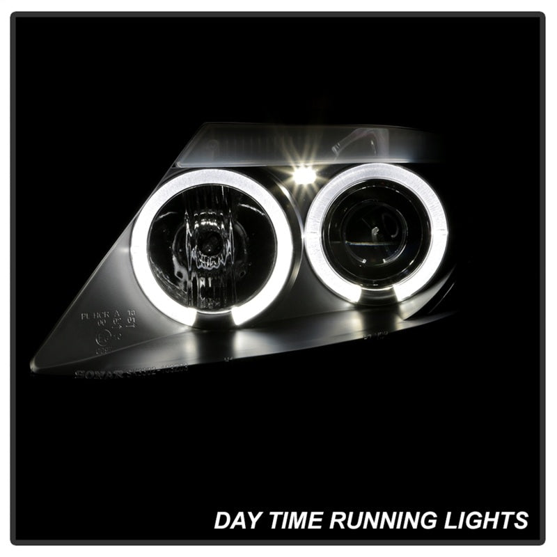 SPYDER 5029072 Spyder BMW Z4 03-08 Projector Headlights Halogen Model Only - LED Halo Black PRO-YD-BMWZ403-HL-BK