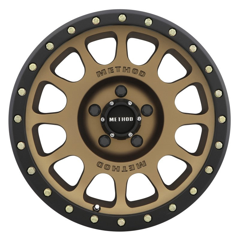 Method Wheels MR30589058900 Method MR305 NV 18x9 0mm Offset 5x150 116.5mm CB Method Bronze/Black Street Loc Wheel
