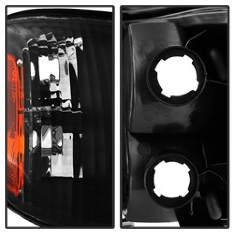 SPYDER 9034336 Xtune Toyota Tundra Double Cab 05-06 OEM Style Headlights & Corner Lights Black HD-JH-TTUN05-AM-BK