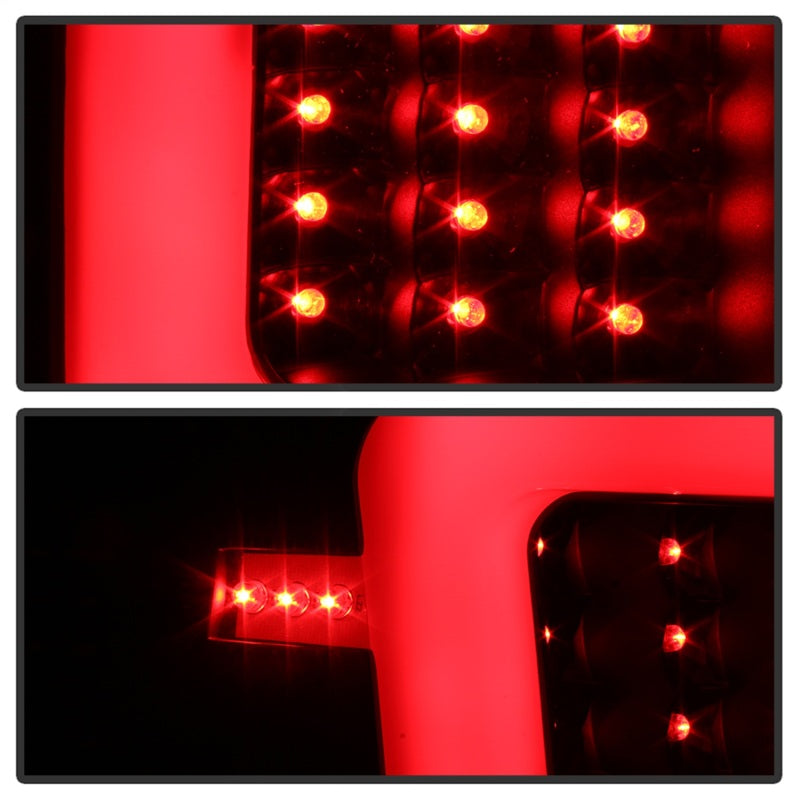 SPYDER 9038532 xTune 04-15 Nissan Titan Light Bar LED Tail Lights - Black (ALT-ON-NTI04-LBLED-BK)