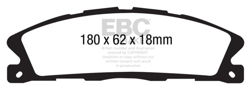 EBC DP41886R 13+ Ford Explorer 3.5 Twin Turbo 4WD Yellowstuff Front Brake Pads
