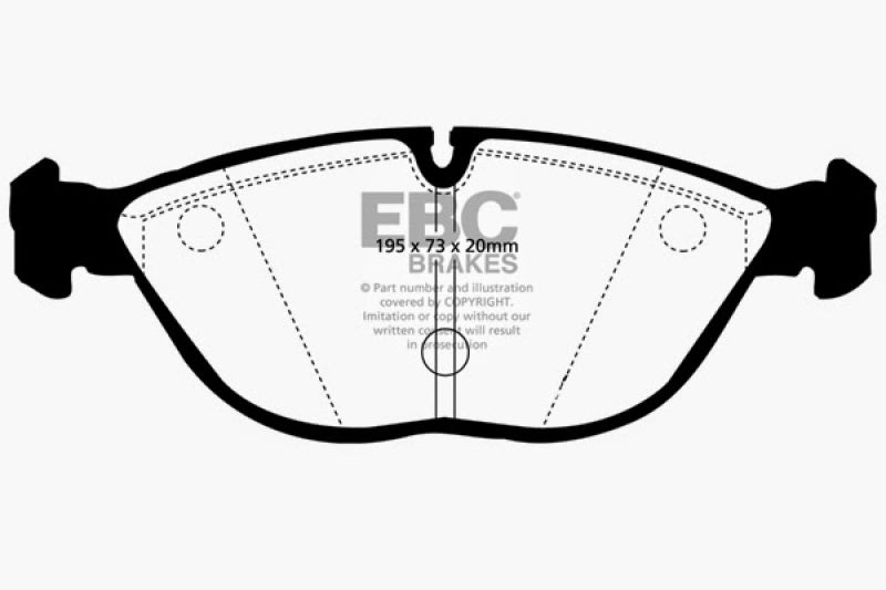 EBC DP51035NDX 04-06 Audi TT Quattro 3.2 Bluestuff Front Brake Pads