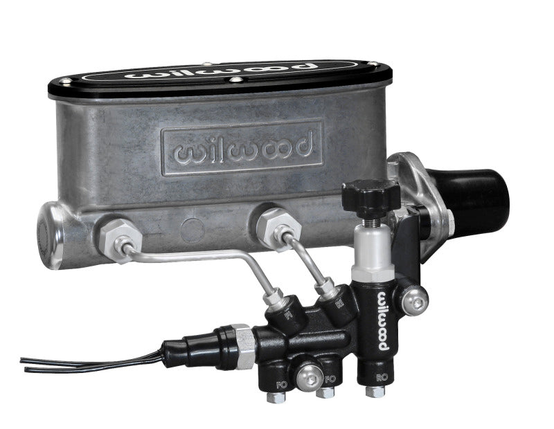 Wilwood 261-13269 HV Tandem M/C Kit w L/H Bracket & Prop Valve - 1in Bore