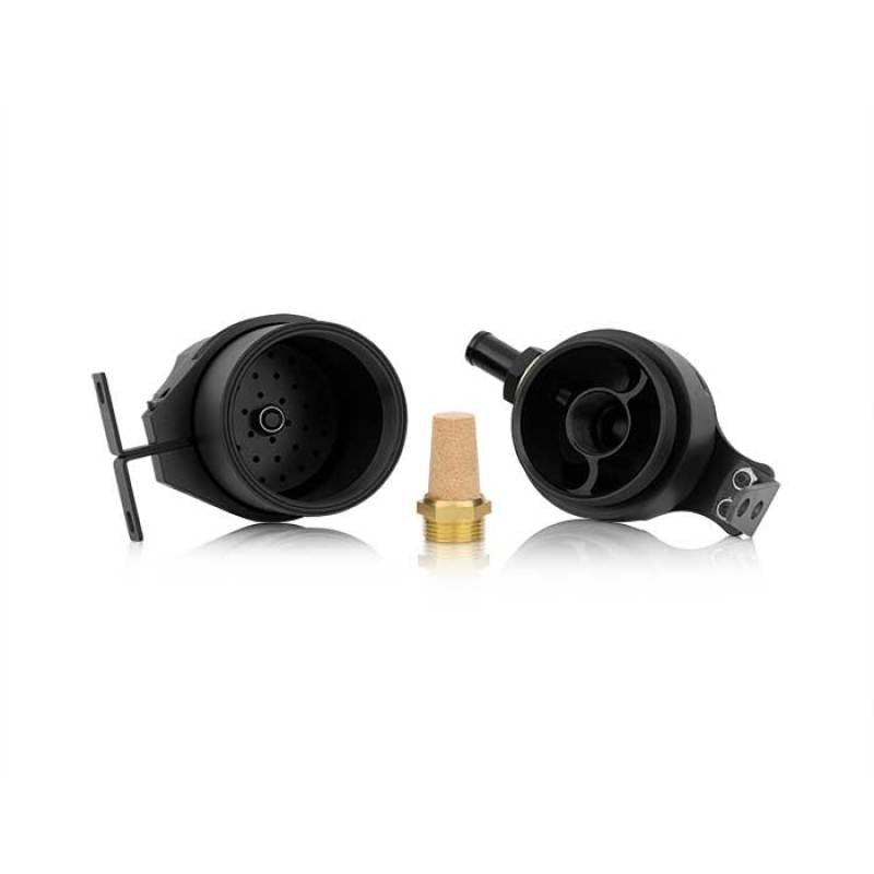 Mishimoto MMBCC-UNI-BK Universal Baffled Oil Catch Can - Black