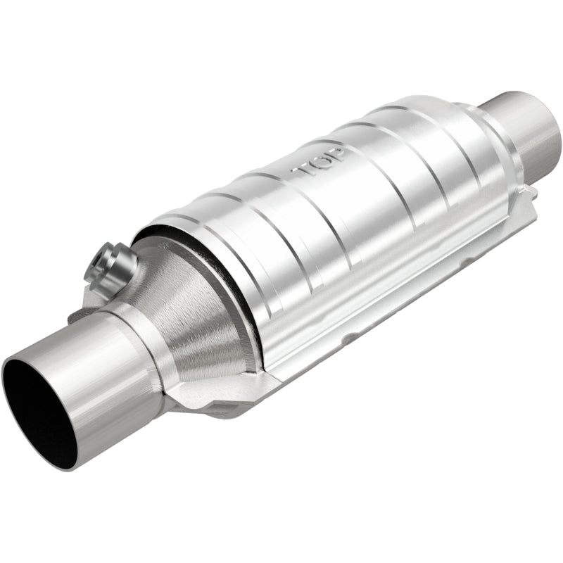 Magnaflow 51304 MagnaFlow Conv Univ 2in Inlet/Outlet Center/Center Round 11in Body L x 5.125in W x 15in Overall L