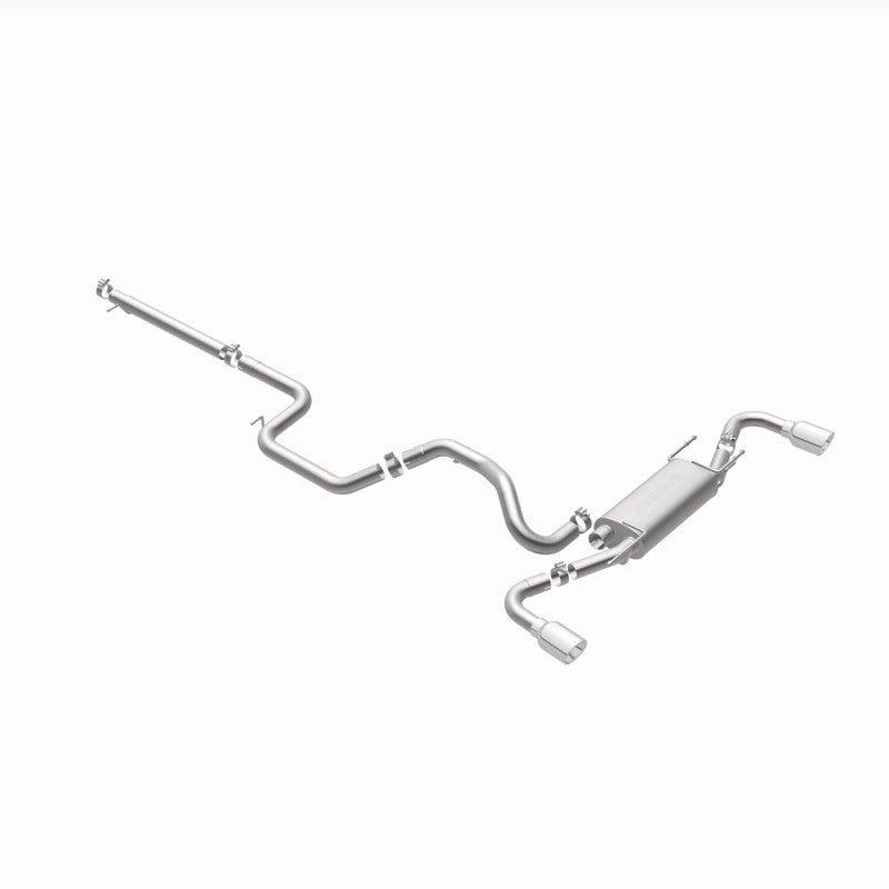 MagnaFlow 10-12 Mazda 3 L4 2.5L Hatchback Split Rear Exit Stainless Cat Back Performance Exhaust