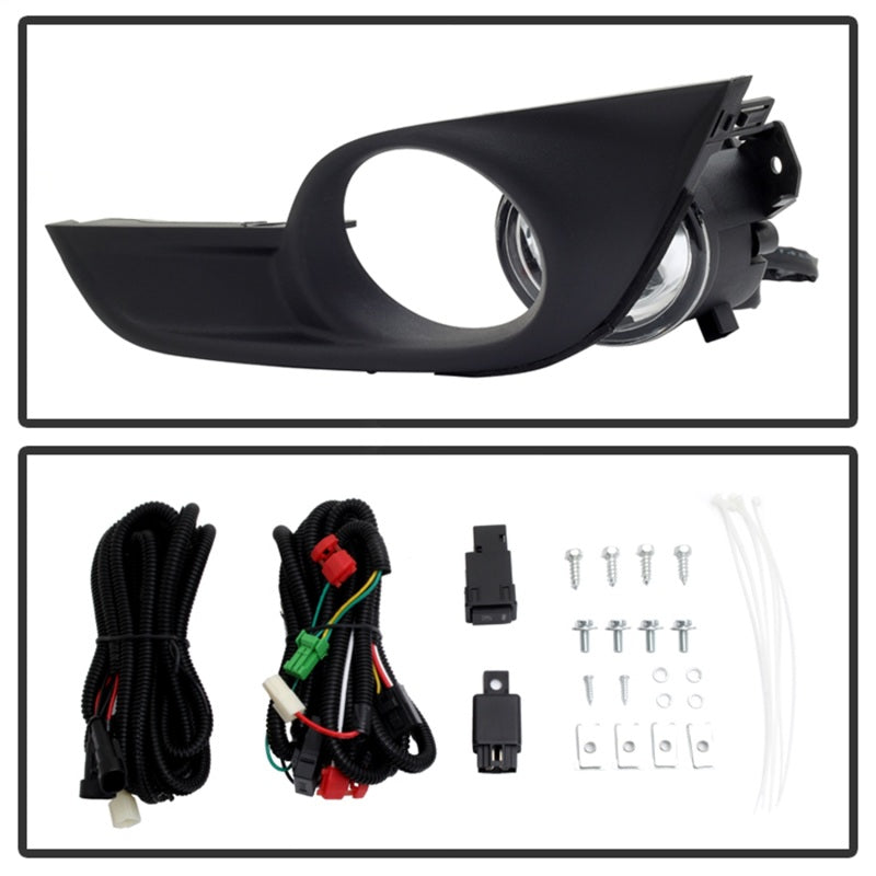 SPYDER 9031649 Spyder Nissan Altima 2013-2015 Sedan Daytime DRL LED Running Fog Lights w/Switch Clear FL-DRL-NA13-C