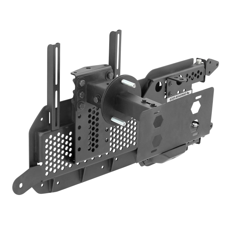 Go Rhino 27137T 08-22 Jeep Wrangler JL/JLU Body Mount Spare Tire Carrier - Tex. Blk