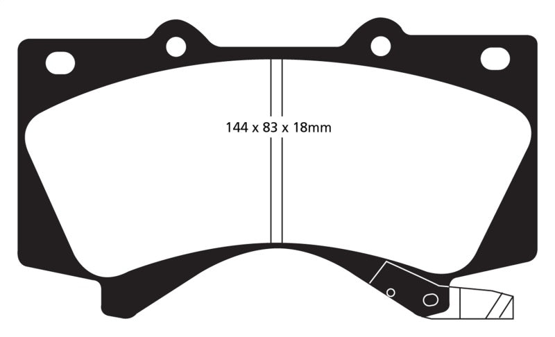EBC DP61815 08+ Lexus LX570 5.7 Greenstuff Front Brake Pads