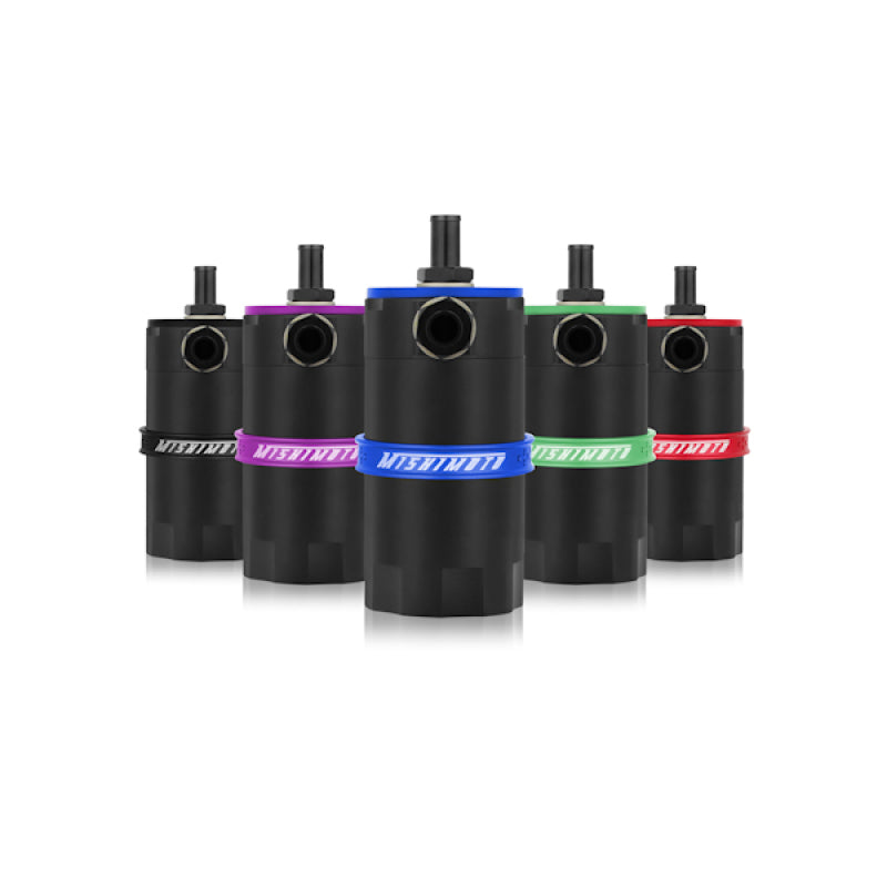 Mishimoto MMBCC-UNI-BK Universal Baffled Oil Catch Can - Black