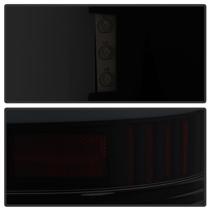 SPYDER 9038518 xTune 07-13 GMC Sierra 1500 LED Tail Lights - Black Smoke (ALT-ON-GS07-G2-LED-BSM)