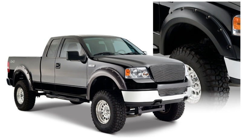 Bushwacker 20916-02 04-08 Ford F-150 Styleside Pocket Style Flares 4pc 66.0/78.0/96.0in Bed - Black