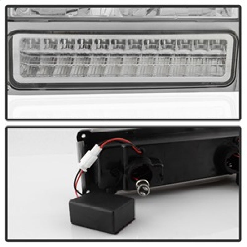 SPYDER 5069559 Xtune 92-94 Blazer Full Size Corner/LED Bumper Headlights Chrome HD-JH-CCK88-LED-AM-C-SET