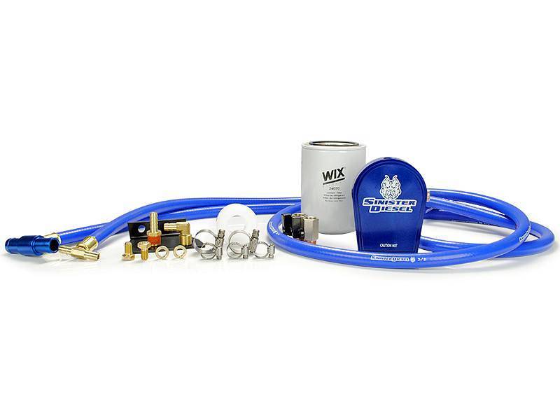 Sinister Diesel SD-COOLFIL-6.4-W 08-10 Ford 6.4L Powerstroke Coolant Filtration System w/ Wix Filter