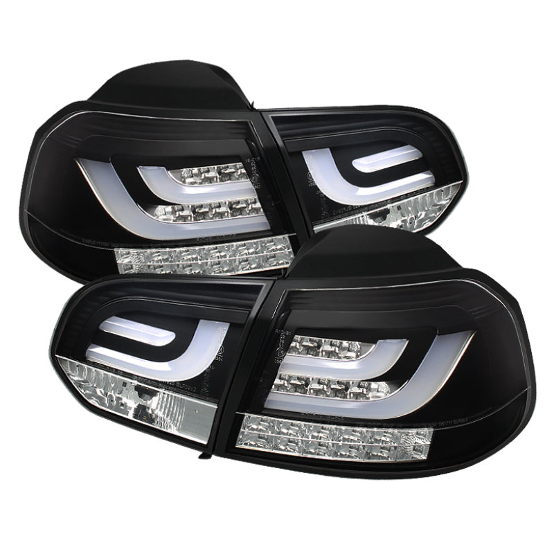 SPYDER 5071767 Spyder Volkswagen Golf/GTI 10-13 G2 Type With Light Bar LED Tail Lights Black ALT-YD-VG10-LED-G2-BK