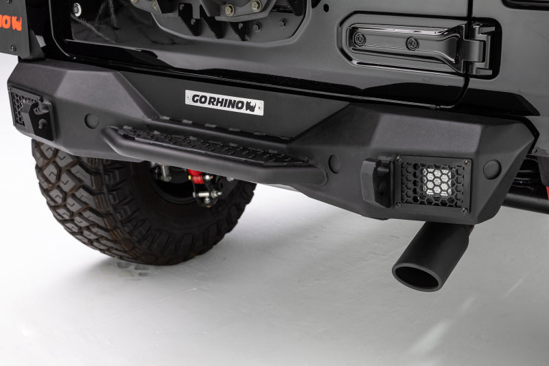 Go Rhino 371100T 18-20 Jeep Wrangler JL/JLU Rockline Rear Stubby Bumper