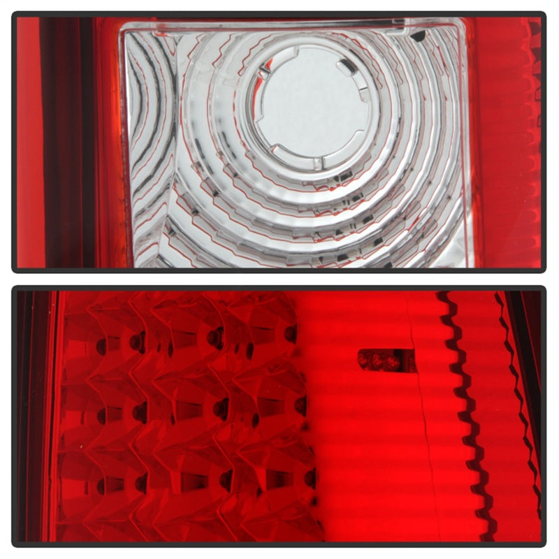 SPYDER 5008787 Xtune Chevy Silverado 1500/2500/3500 03-06 LED Tail Lights Red Clear ALT-ON-CS03-LED-RC