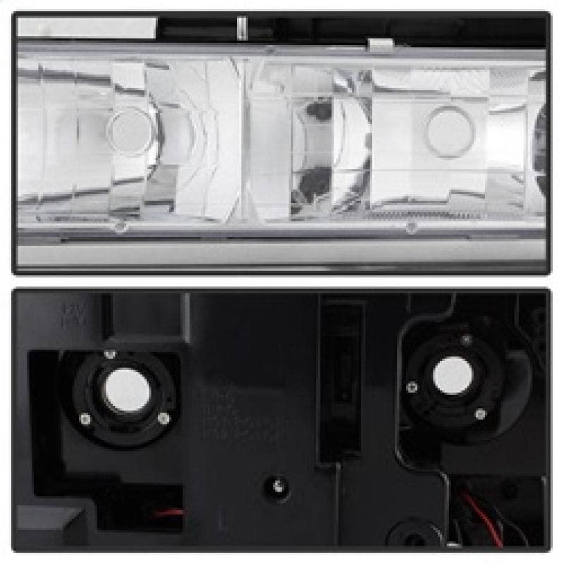 SPYDER 5069559 Xtune 92-94 Blazer Full Size Corner/LED Bumper Headlights Chrome HD-JH-CCK88-LED-AM-C-SET
