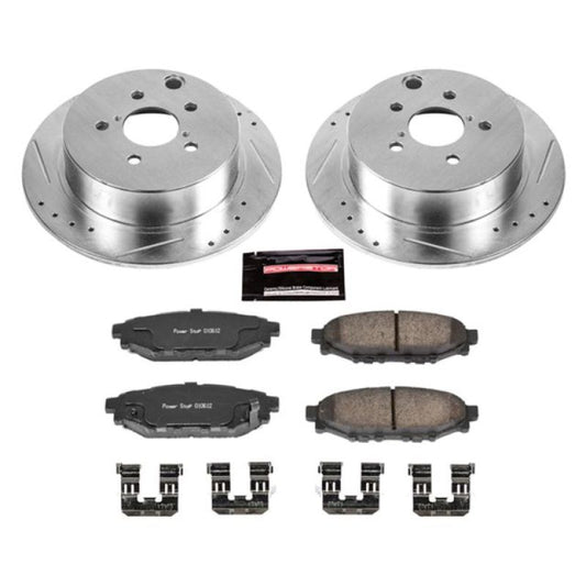 Power Stop 16-18 Subaru Crosstrek Rear Z23 Evolution Sport Brake Kit