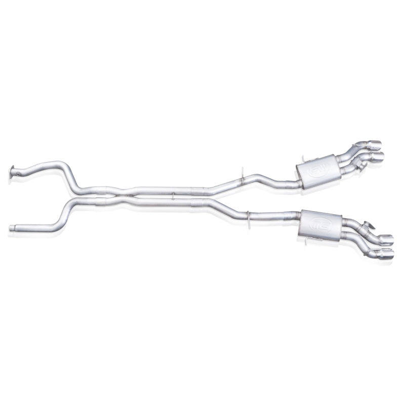 Stainless Works CTSV16CB 2016-18 Cadillac CTS-V Sedan Catback System Resonated X-Pipe Dual-Mode Mufflers