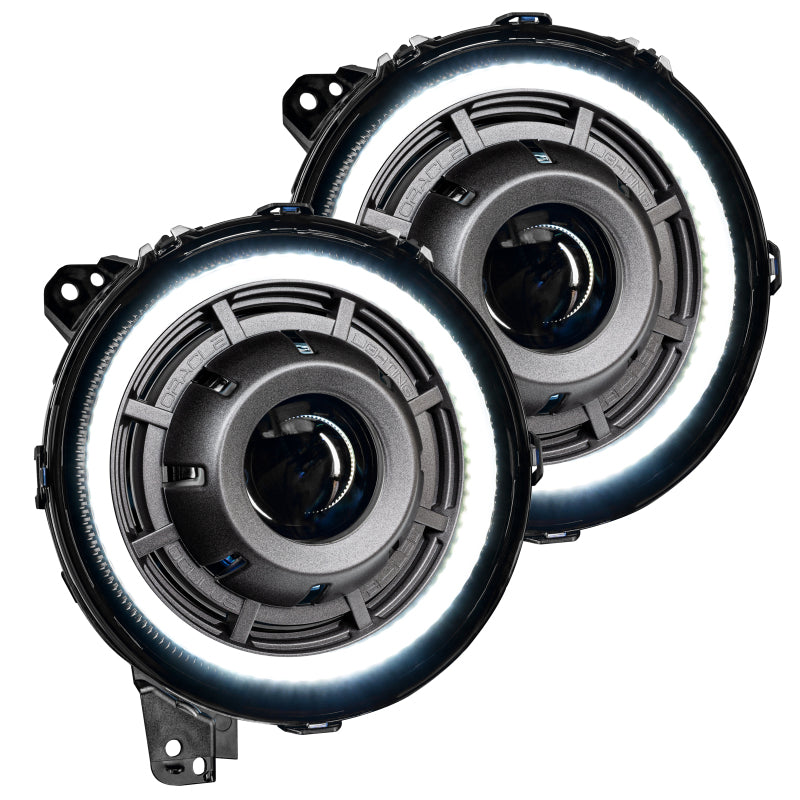ORACLE Lighting 5839-504-PAU Oracle Jeep Wrangler JL Oculus Bi-LED Projector Headlights- Graphite Metallic - 5500K SEE WARRANTY