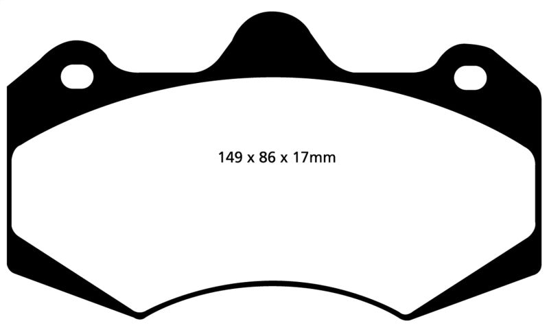 EBC DP5042NDX 01-04 Aston Martin Vanquish 5.9 (AP Caliper) Bluestuff Front Brake Pads