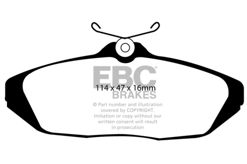 EBC DP31164C 01-02 Dodge Viper 8.0 Redstuff Rear Brake Pads