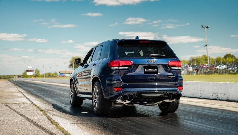 CORSA Performance 21052 Corsa 18-21 Jeep Grand Cherokee TrackHawk 6.2L Xtreme Cat-Back Dual Rear Exit w/4.5in Polished Tips
