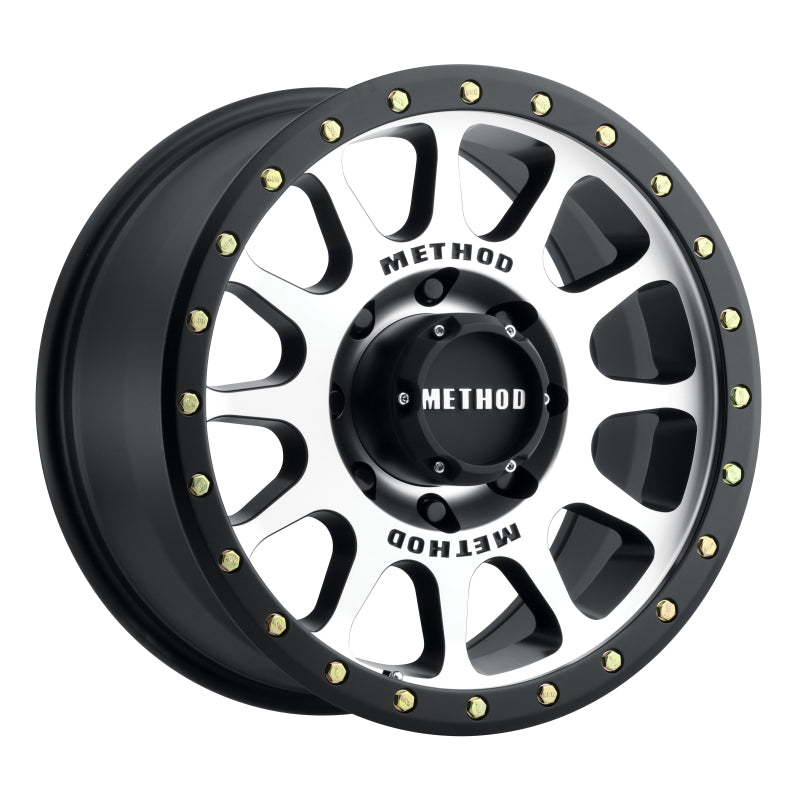 Method Wheels MR30578587300 Method MR305 NV 17x8.5 0mm Offset 8x170 130.81mm CB Machined/Black Street Loc Wheel