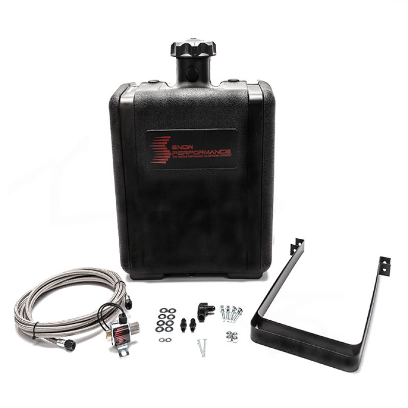 Snow Performance SNO-40016-BRD Water Tank Upgrade 7gal (w/Braided SS Line/Brackets/Solenoid/4AN Fittings)