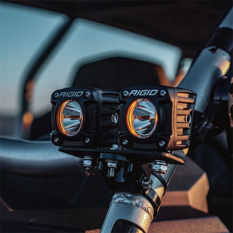 Rigid Industries 491613 Revolve Pod w/Amber Trim Ring - Pair
