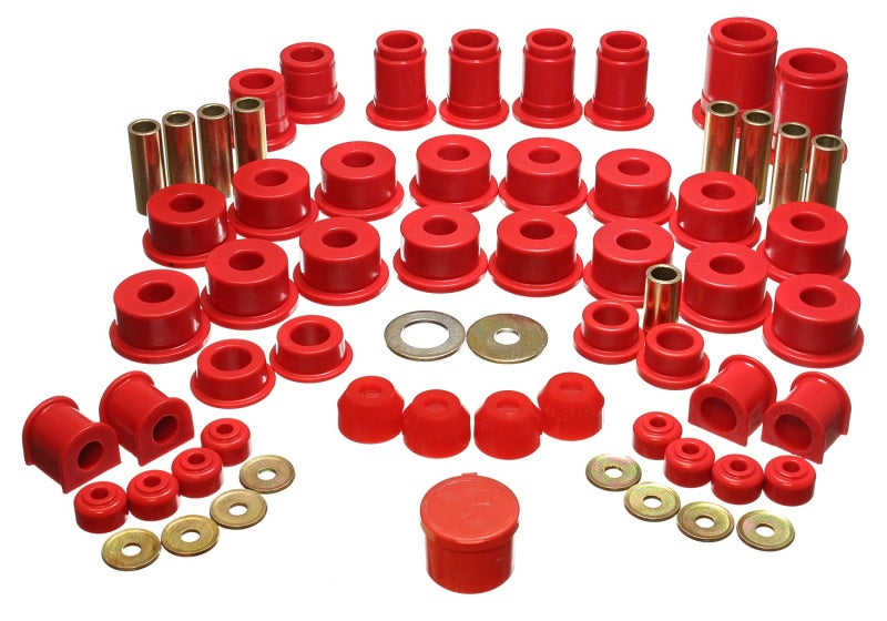 Energy Suspension 8.18103R 90-95 Toyota 4 Runner 2WD/4WD Red Hyper-Flex Master Bushing Set