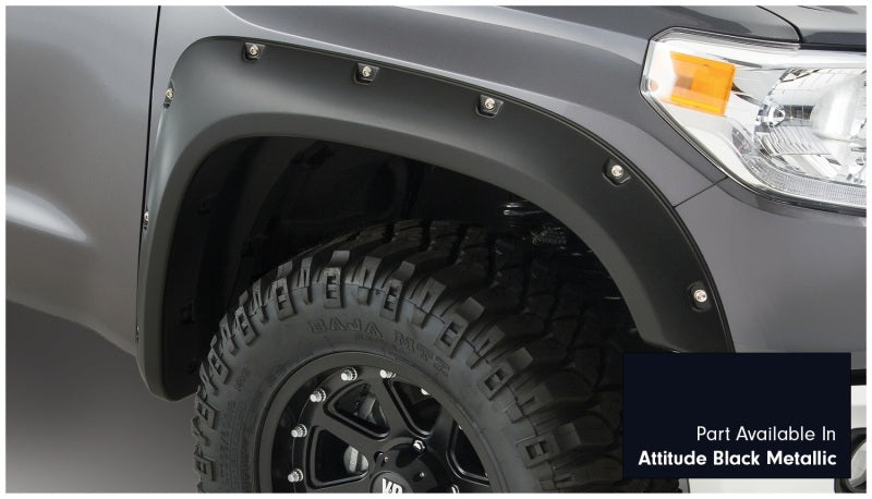 Bushwacker 30918-43 16-18 Toyota Tundra Fleetside Pocket Style Flares 4pc - Midnight Black