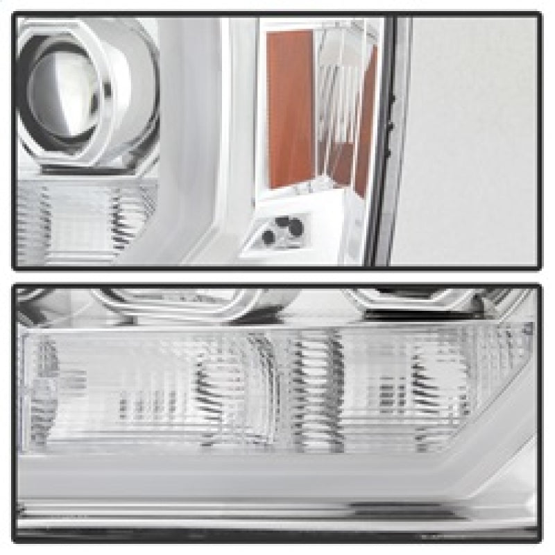 SPYDER 5083647 Spyder GMC Sierra 1500/2500/3500 07-13 V2 Projector Headlights - Chrome PRO-YD-GS07V2-LBDRL-C