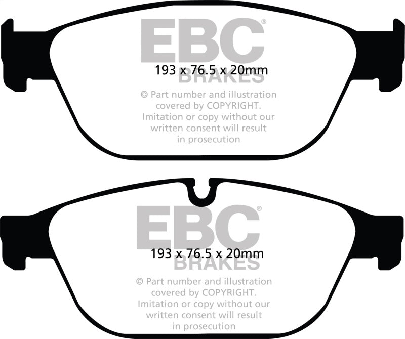EBC DP42087R 11-12 Audi A8 Quattro 3.0 Supercharged Yellowstuff Front Brake Pads