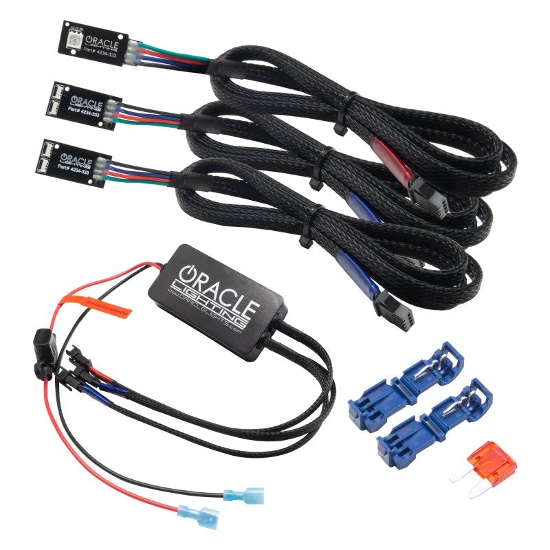 ORACLE Lighting 4234-333 Oracle 19-22 RAM Fiber Optic LED Interior Ambient Dash Kit - (3PCS) - SEE WARRANTY