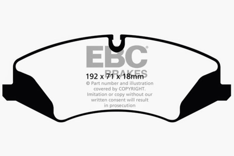 EBC 14+ Land Rover LR4 3.0 Supercharged Yellowstuff Front Brake Pads