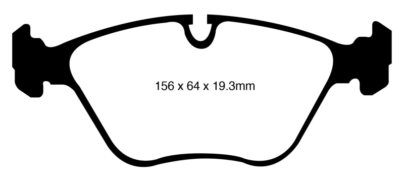 EBC DP41994R 10-14 BMW X5 4.4 Twin Turbo (50) Yellowstuff Front Brake Pads