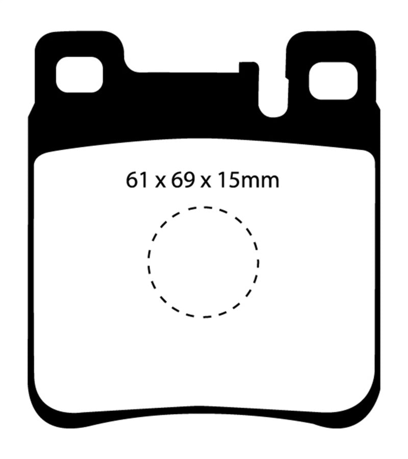 EBC DP4887R 05-06 Chrysler Crossfire 3.2 SRT6 Yellowstuff Rear Brake Pads