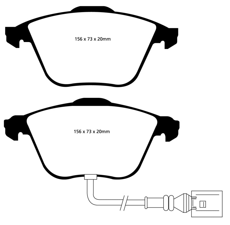 EBC DP41594R 08-11 Volkswagen CC 3.6 Yellowstuff Front Brake Pads