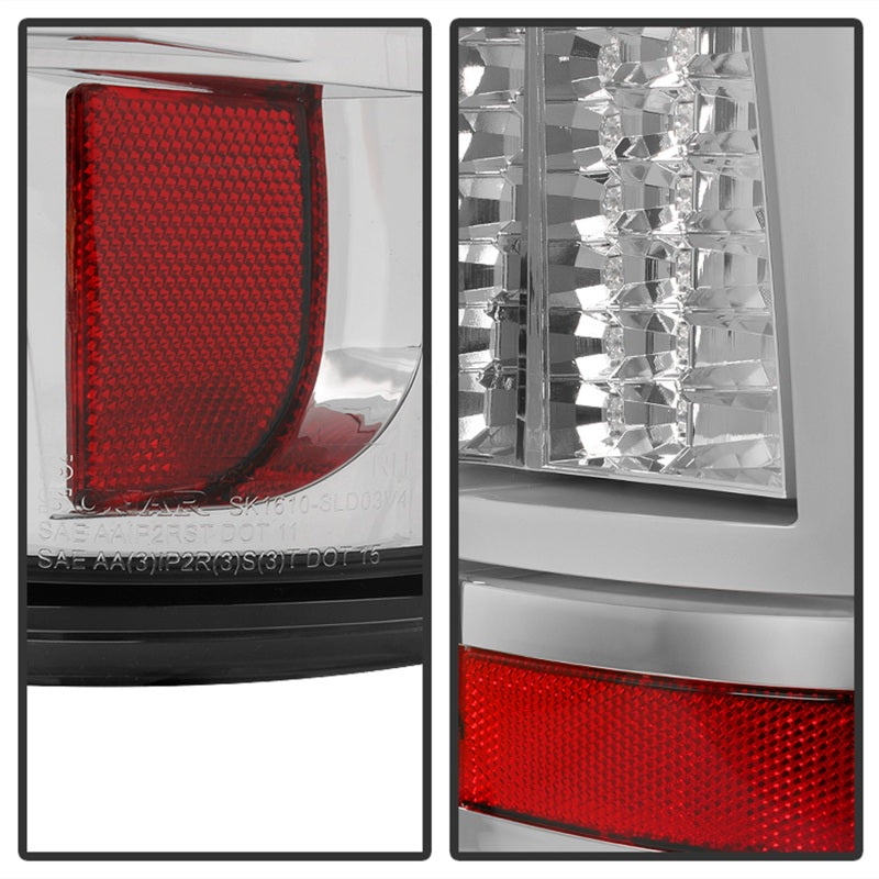 SPYDER 5081902 Spyder Chevy Silverado 1500/2500 03-06 Version 2 LED Tail Lights - Chrome ALT-YD-CS03V2-LED-C
