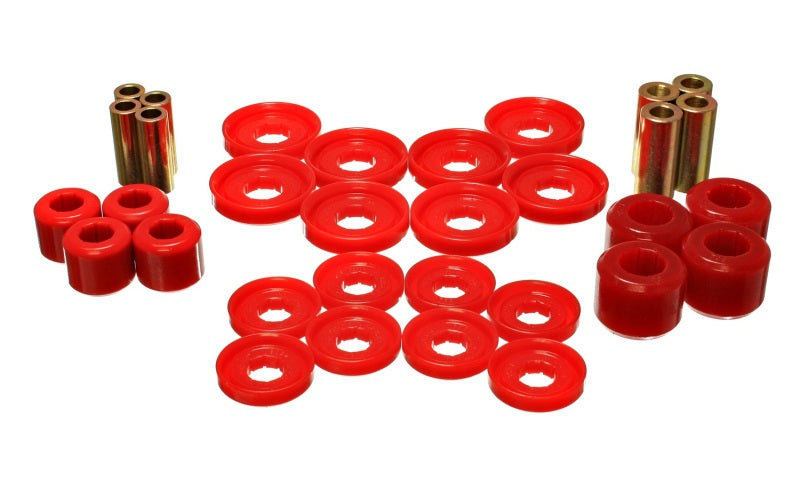 Energy Suspension 5.3142R 03-09 Dodge RAM 1500/2500/3500 Pickup Red Front End Control Arm Bushing Set
